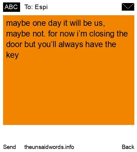unsent message to Espi