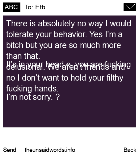 unsent message to Etb