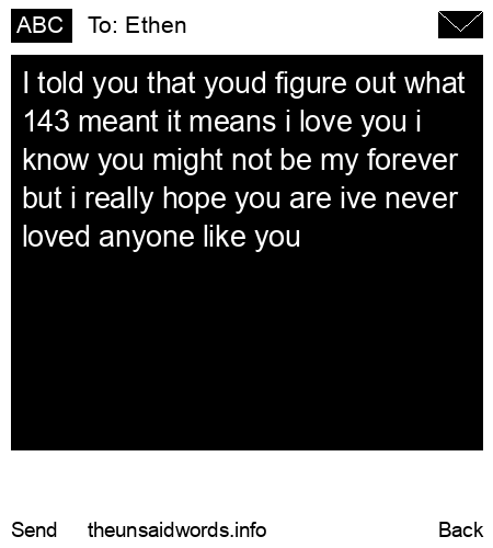 unsent message to Ethen