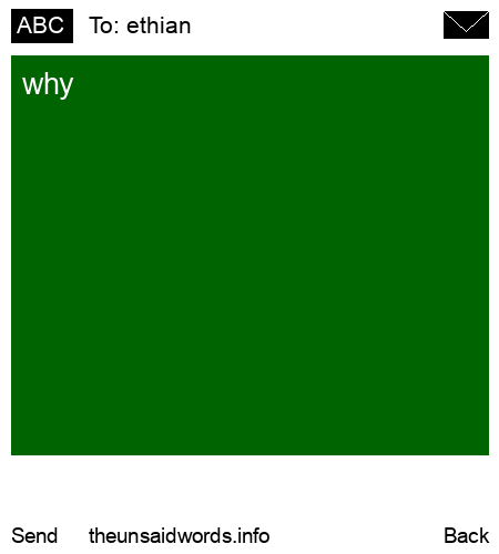 unsent message to ethian