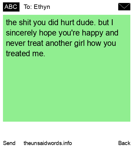 unsent message to Ethyn