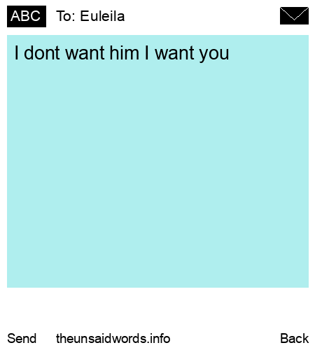 unsent message to Euleila
