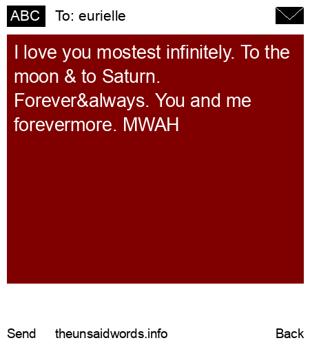 unsent message to eurielle