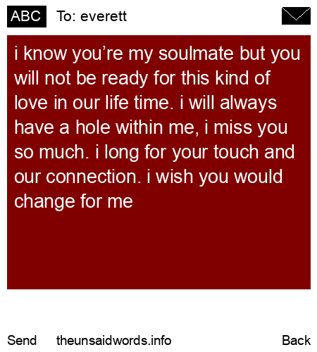 unsent message to everett