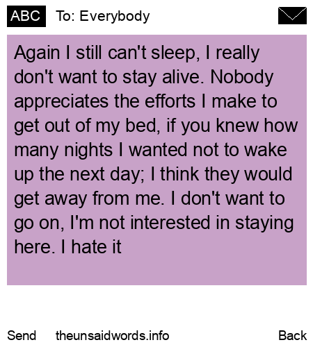 unsent message to Everybody