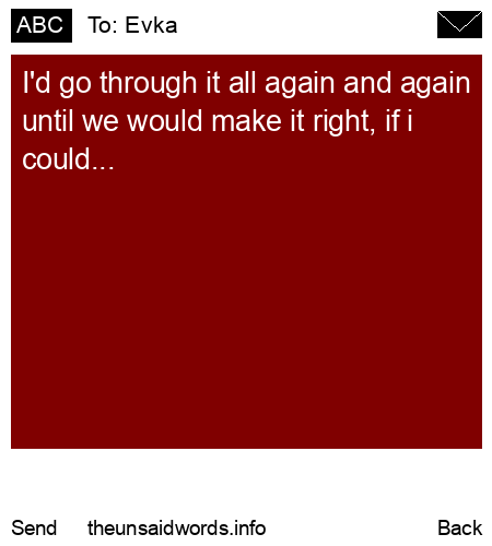 unsent message to Evka