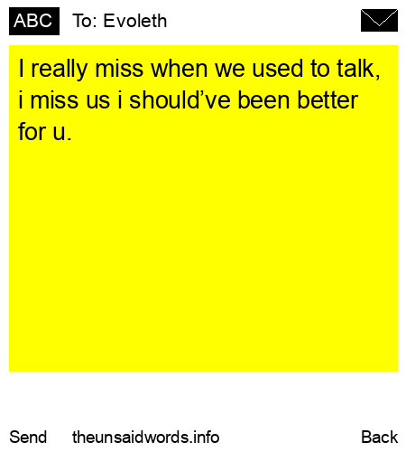unsent message to Evoleth 