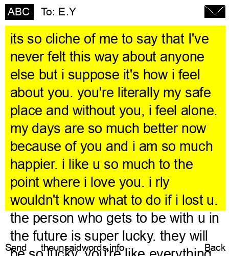 unsent message to E.Y