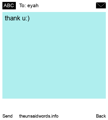 unsent message to eyah