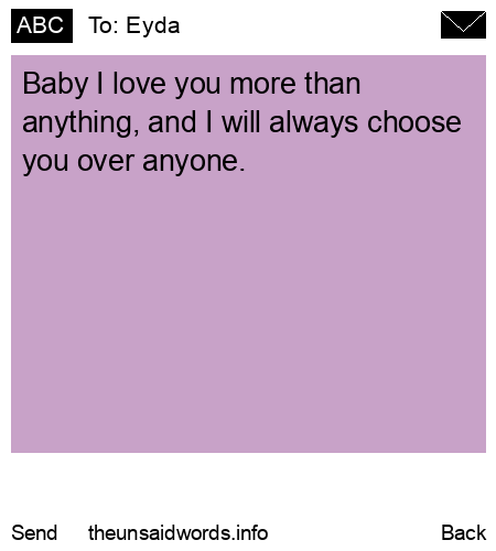 unsent message to Eyda 