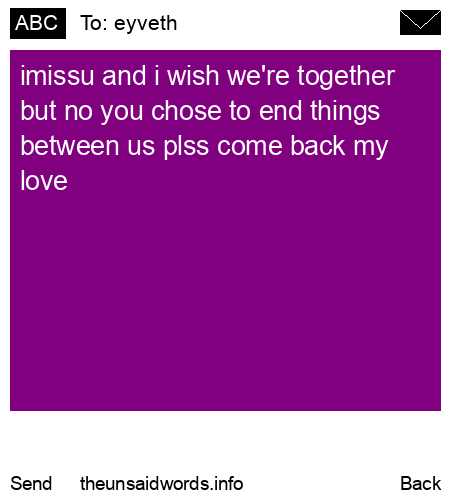 unsent message to eyveth 