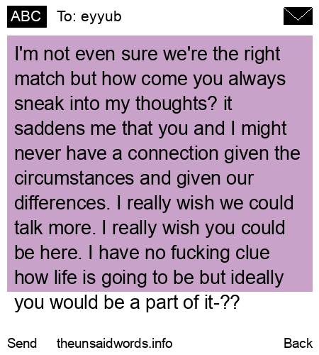 unsent message to eyyub