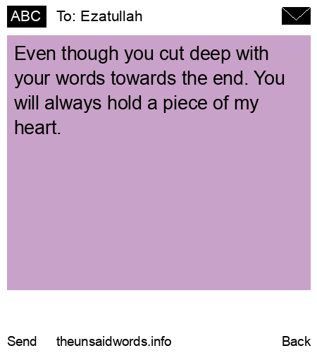 unsent message to Ezatullah