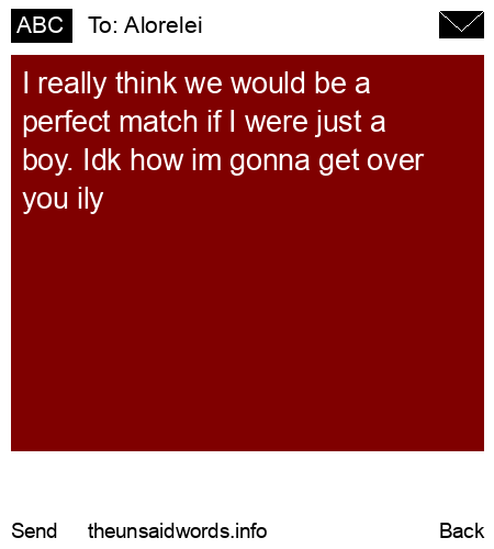 unsent message to Alorelei