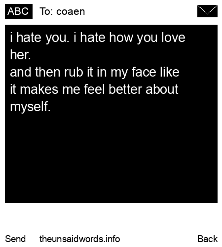 unsent message to coaen