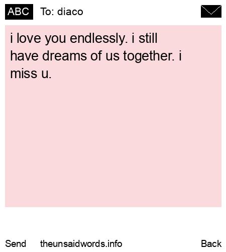 unsent message to diaco