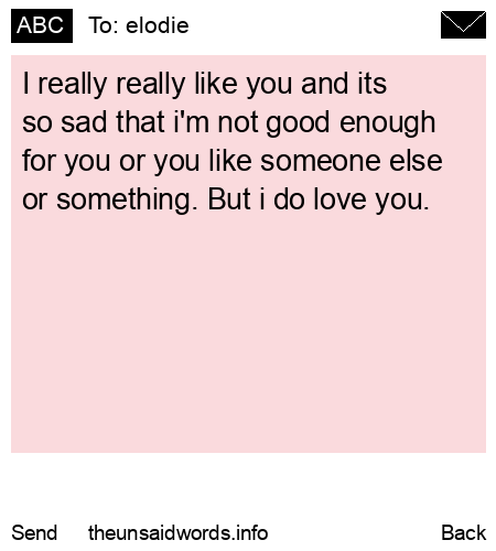 unsent message to elodie