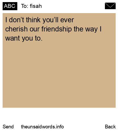 unsent message to fisah