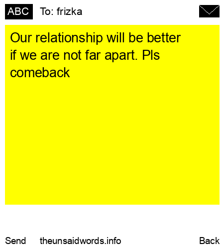 unsent message to frizka