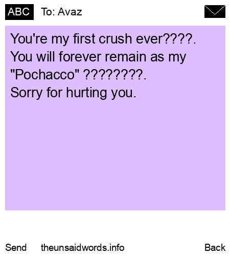 unsent message to Avaz