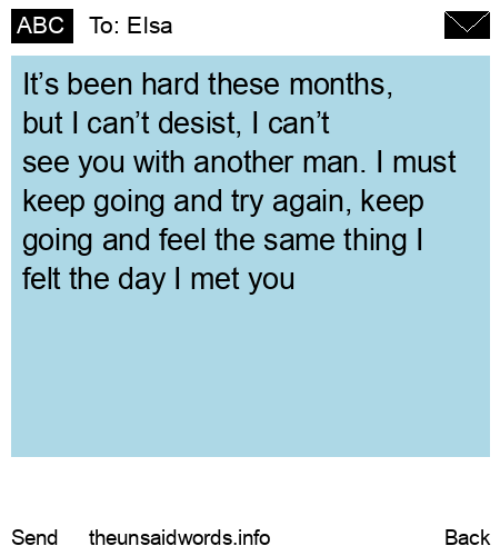 unsent message to Elsa
