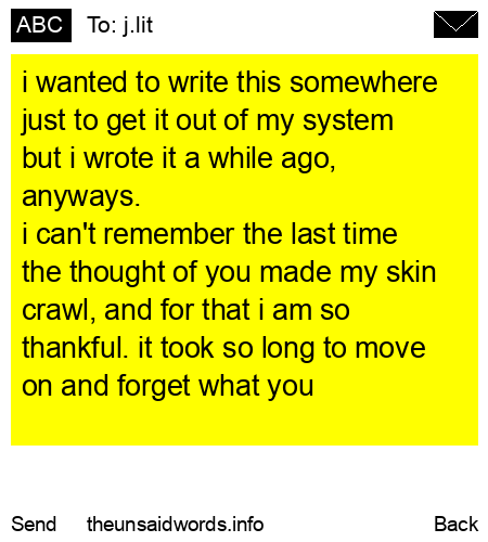 unsent message to j.lit