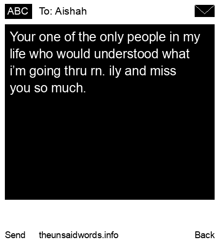 unsent message to Aishah
