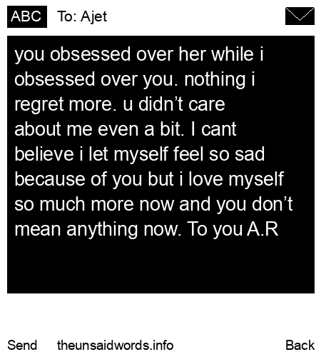 unsent message to Ajet