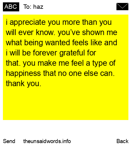unsent message to haz