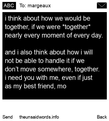 unsent message to margeaux