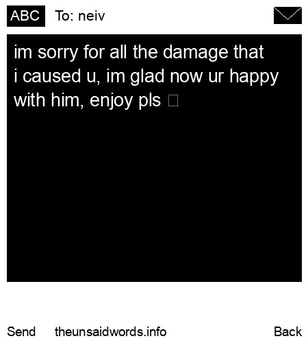 unsent message to neiv