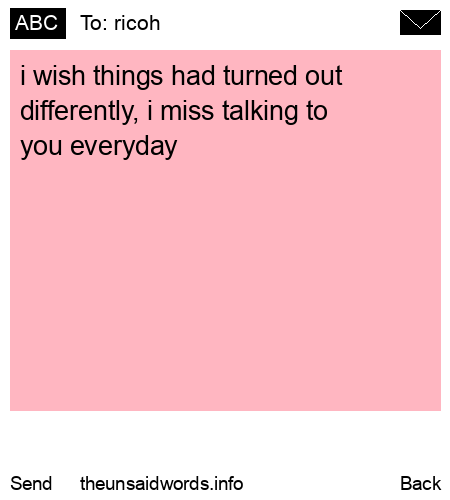 unsent message to ricoh