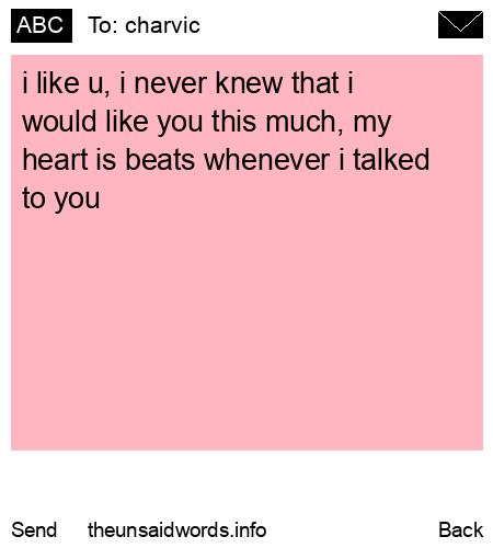 unsent message to charvic
