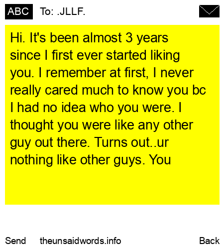 unsent message to .JLLF.