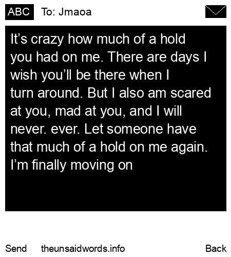 unsent message to Jmaoa