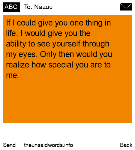 unsent message to Nazuu