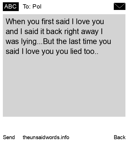 unsent message to Pol