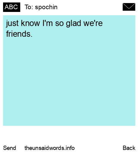 unsent message to spochin