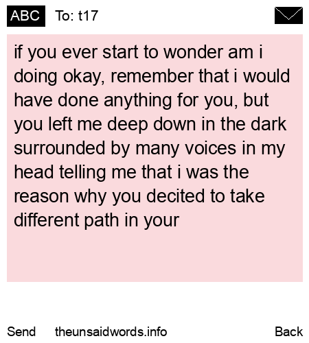 unsent message to t17