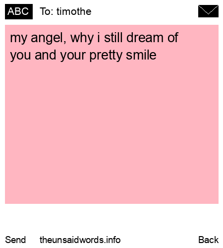 unsent message to timothe