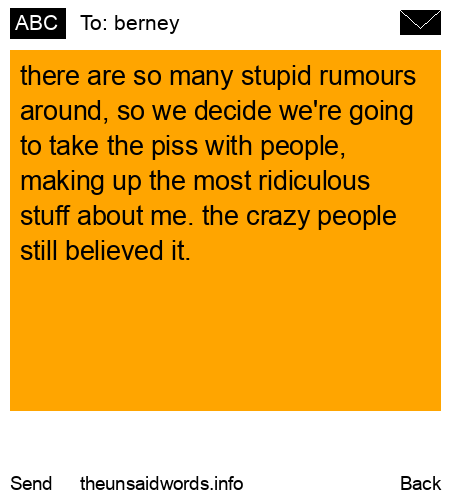 unsent message to berney