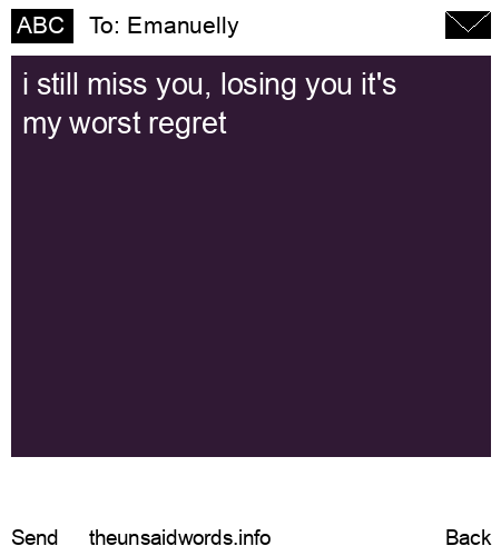 unsent message to Emanuelly