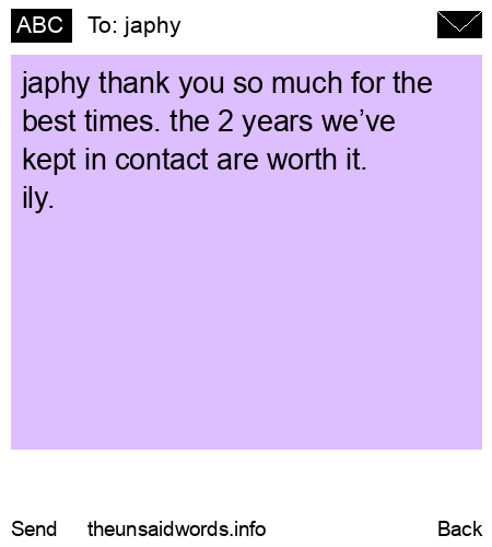 unsent message to japhy
