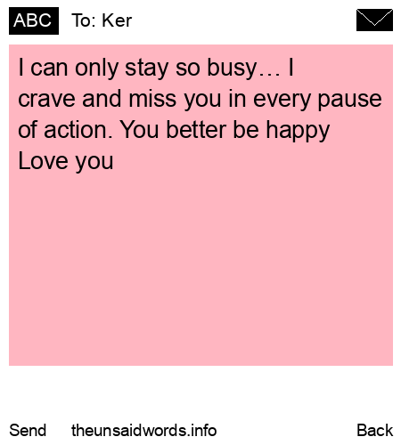 unsent message to Ker 