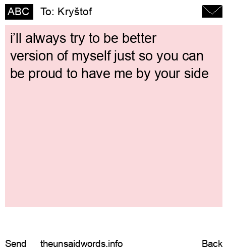 unsent message to Kryštof 