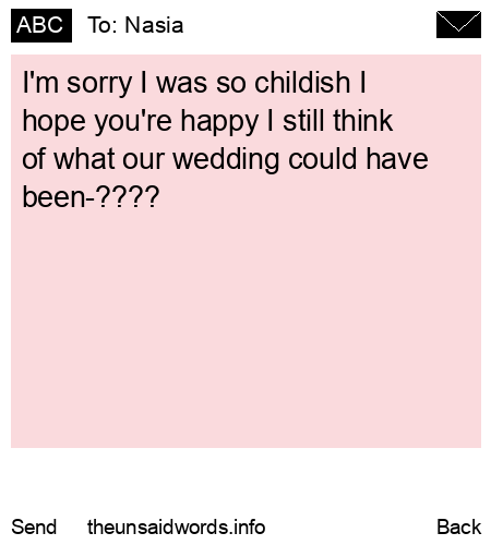 unsent message to Nasia