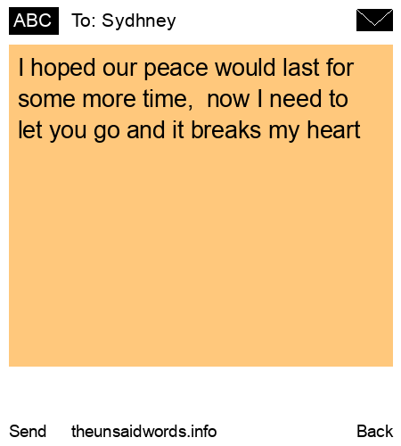unsent message to Sydhney