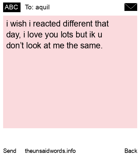 unsent message to aquil 