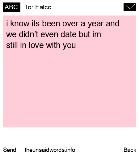 unsent message to Falco