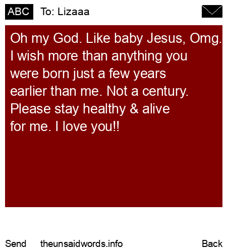 unsent message to Lizaaa